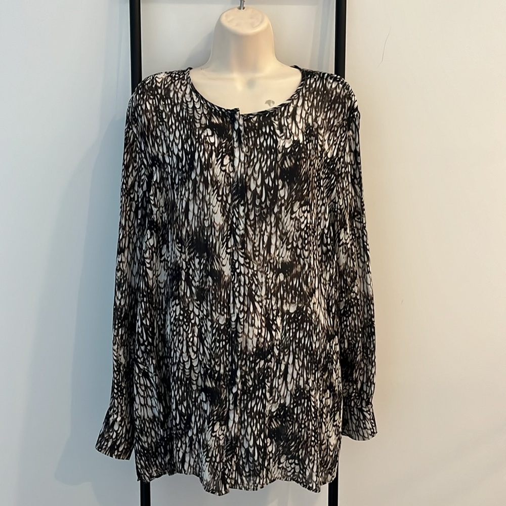 Peruvian Connection Long Sleeve Button Up Blouse … - image 2